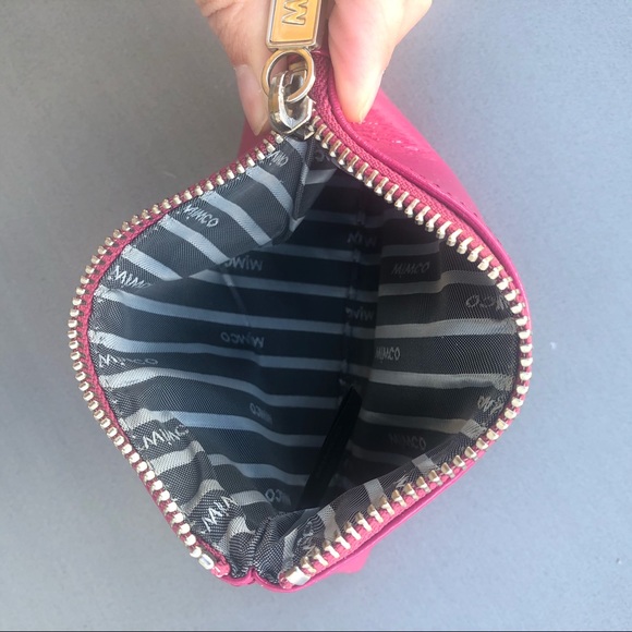 Mimco Pink Leather Pouch - Picture 5 of 8